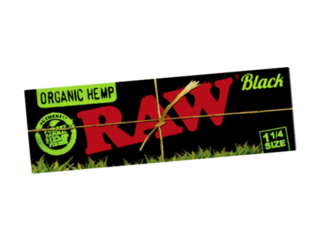 RAW Black Organic Hemp 1 1/4 Rolling Papers