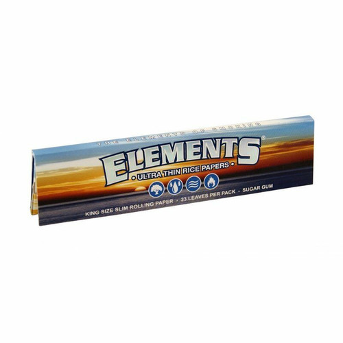 Elements King Size Slim Ultra Thin Rice Rolling Papers